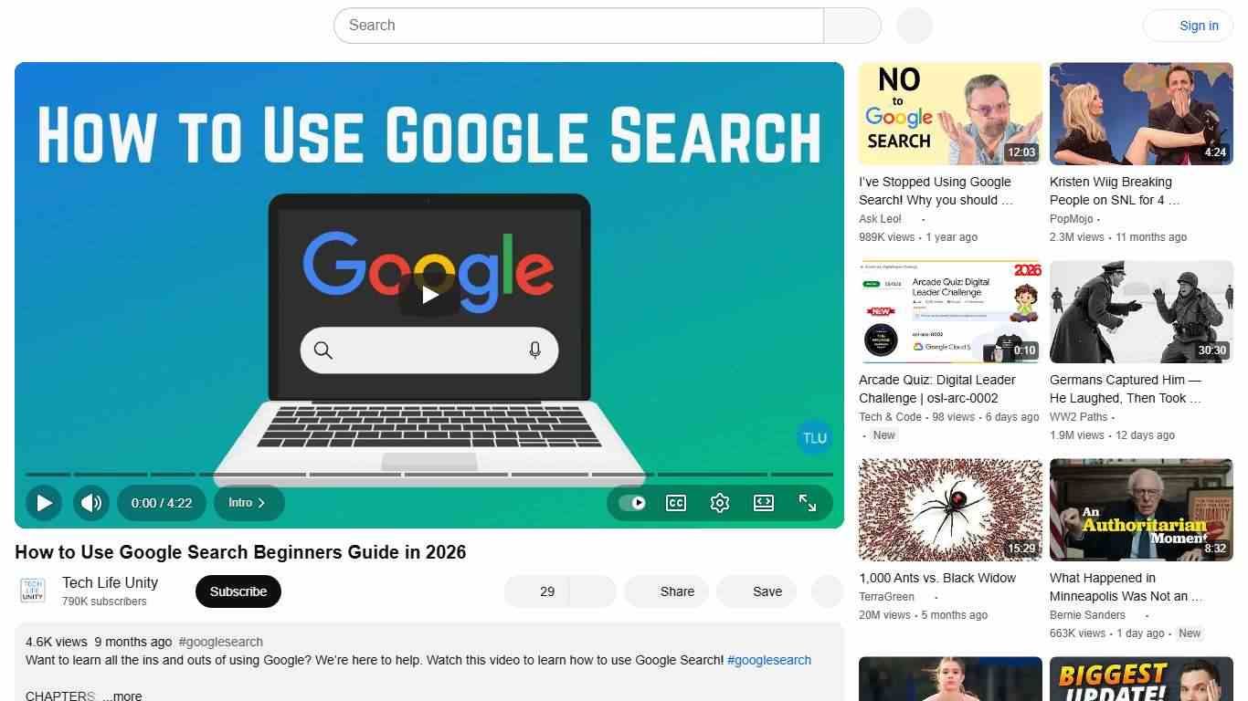 How to Use Google Search Beginners Guide in 2026 - YouTube